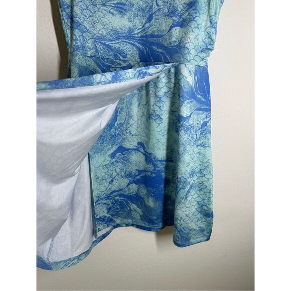 Silver Bait Womens Blue UPF 50+ Performance Sleeveless Dress V Neck Wicked  Sz S - Picture 3 of 13